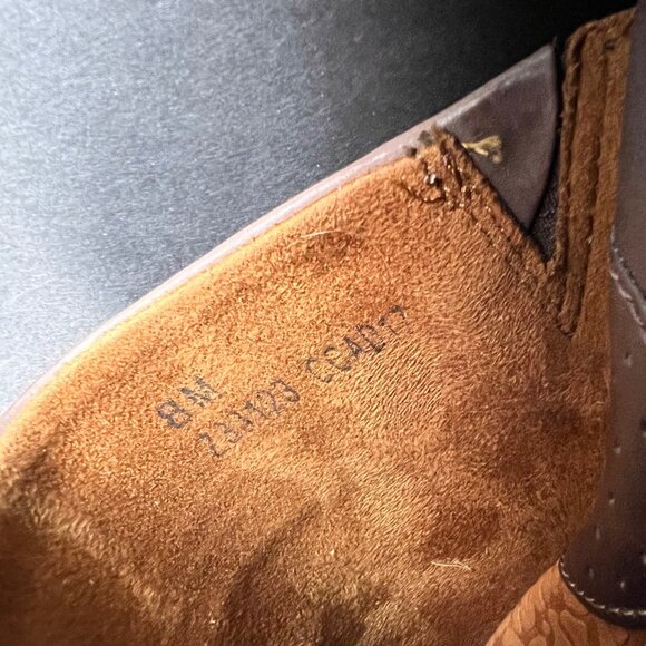 B.O.C. Womens Brown Leather Block Heel Platform Mule Clogs Shoes US sz 8 EUC - Picture 11 of 12